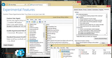 Image result for Internet Explorer Browser Settings