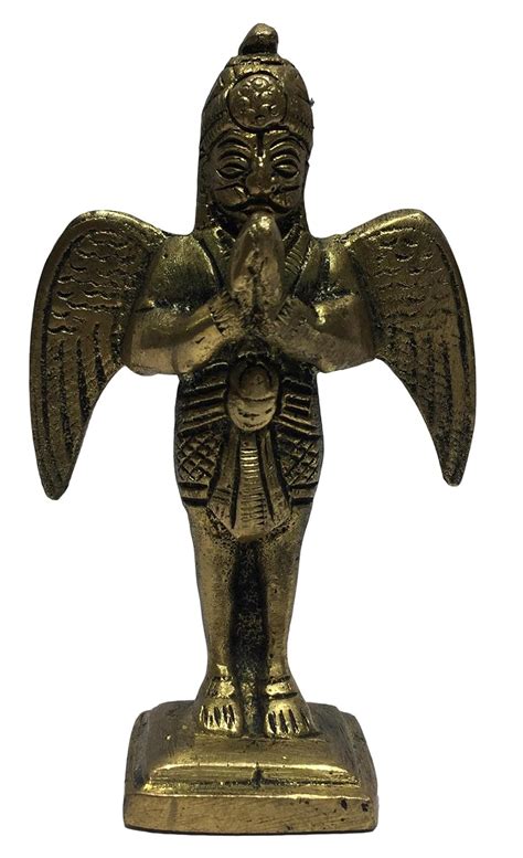 Buy Standing Brass Garudan in Square Base 3 Inches Statue Online at Low ...