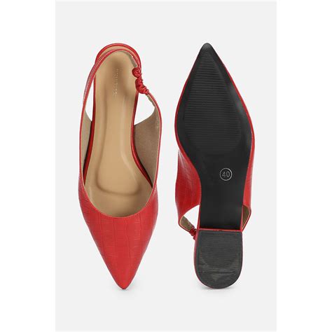 Buy Van Heusen Women Red Mules Online