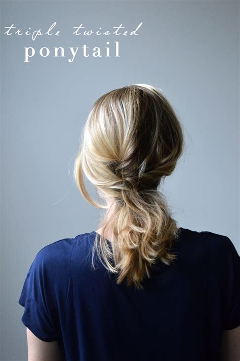 Twisted Ponytail Tutorial 的图像结果
