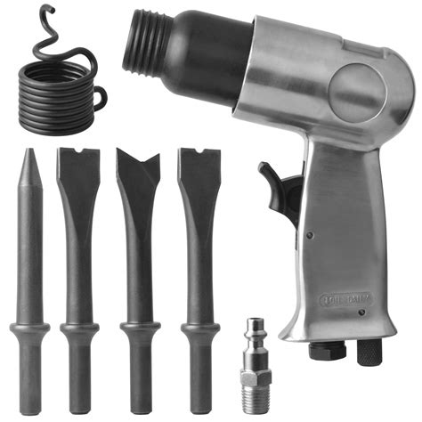 PROSHI 150mm air hammer kit 4-chisels, 4500 BPM, pneumatic hammer shovel tool, air chisel ...