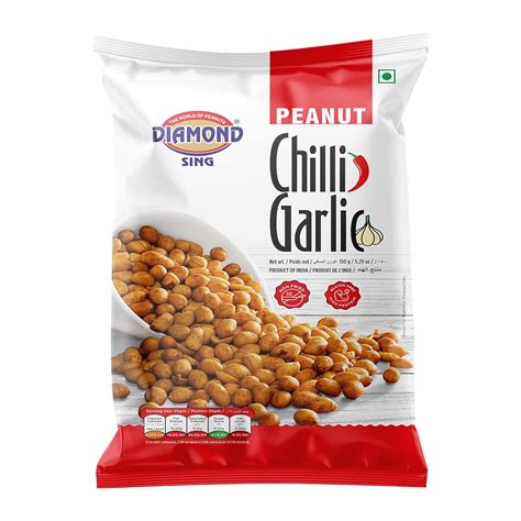 DIAMOND Peanut Chili Garlic 150gm (Pack Of 1) : Amazon.in: Grocery ...