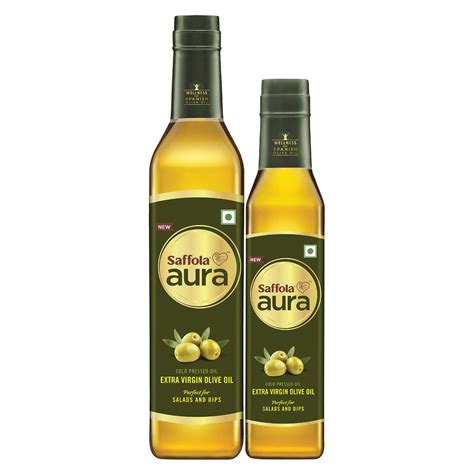 Saffola Aura Extra Virgin Olive Oil, 500ml+250ml Combo : Amazon.in ...