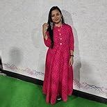 Glam Roots Women's Pure Cotton Printed Anarkali Kurta(Green) : Amazon ...