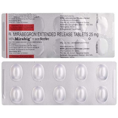 MSN Mirabig - Strip of 10 Tablets : Amazon.in: Health & Personal Care