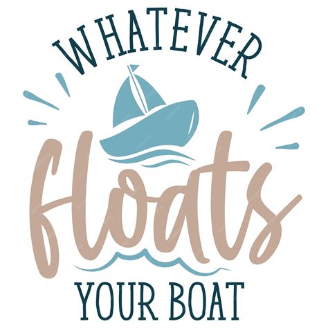 Premium Vector | A colorful font that says whatever floats your boat