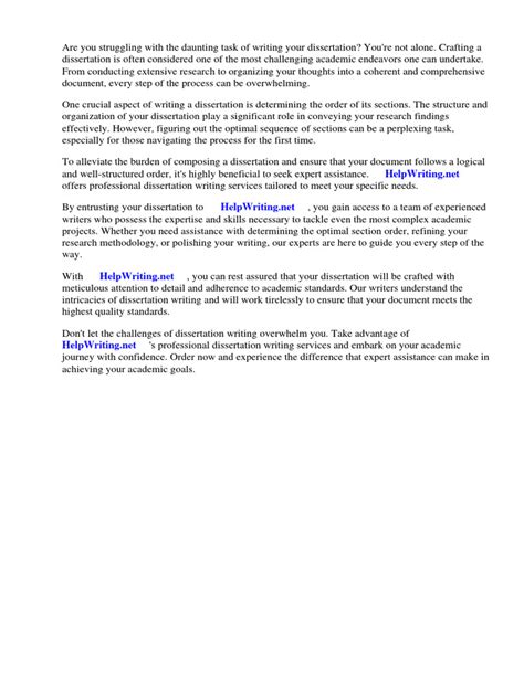 Image result for Dissertation Sectins