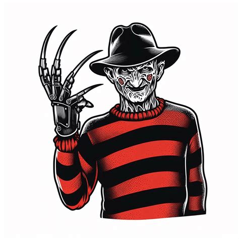 Freddy Krueger Cartoon Tekening