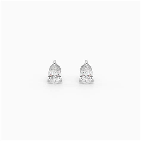 2 ct Pear Diamond Studs – Amera