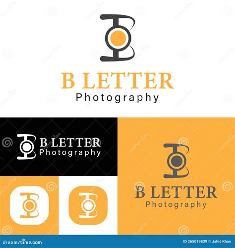 Letter B Or Cb Photography Logo Design Cartoon Vector | CartoonDealer.com #272456783