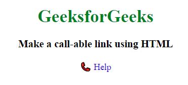 Image result for HTML Call Link