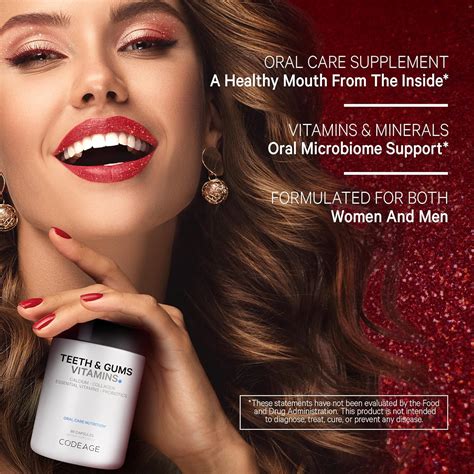Codeage Teeth & Gums Vitamins + Oral Probiotics India | Ubuy