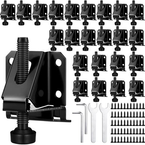 24 Pack Heavy Duty Leveling Feet Workbench Leveling Legs Black ...
