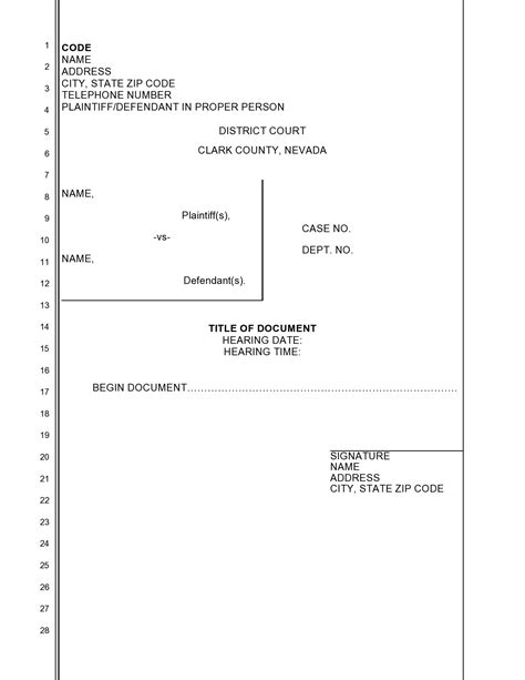 36 Free Pleading Paper Templates [Word, PDF] ᐅ TemplateLab