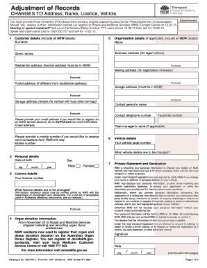 2013 AU NSW Form 1021 - Blank Fillable Template | Fill Out, Print ...