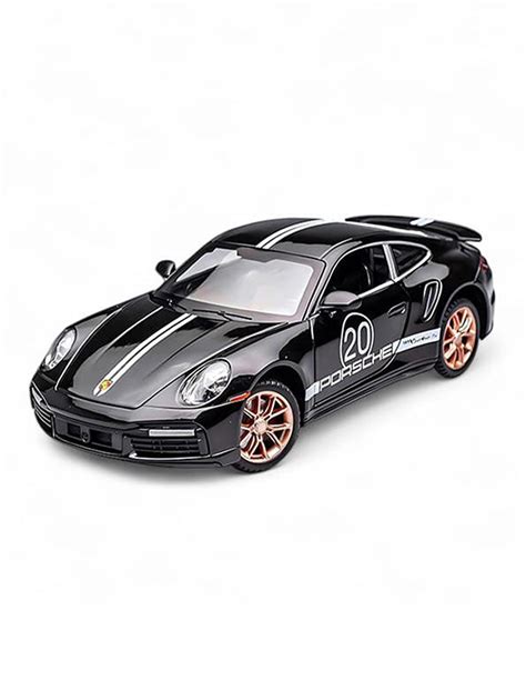 Porsche 911 Turbo S Model Metal Diecast Scale 1:24 - Black (NX-N-24 ...
