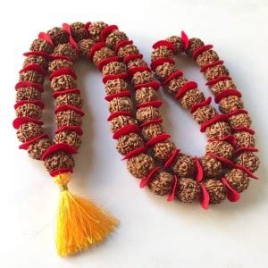 tanishq beads Tanishq 5 Mukhi Rudraksha Mala , 54 + 1 Beads 5 Face ...