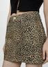 Leopard-print denim mini-skirt - Women | MANGO USA