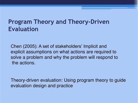 Program Evaluation Theory 的图像结果