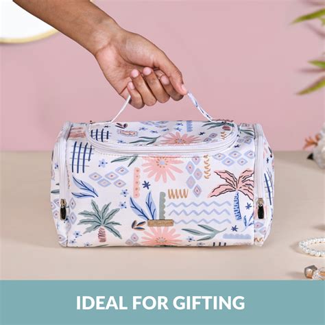 Floral Travel Organiser With Side Pockets Online - Premium Makeup ...