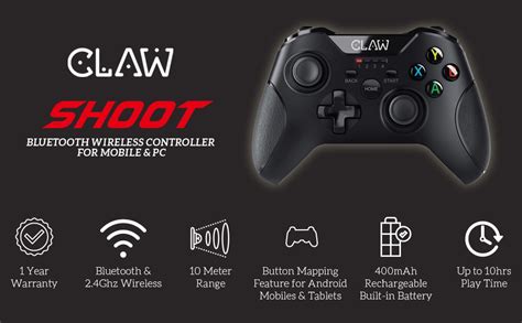 Buy CLAW Shoot Wireless 2.4Ghz USB Gamepad Controller for PC
