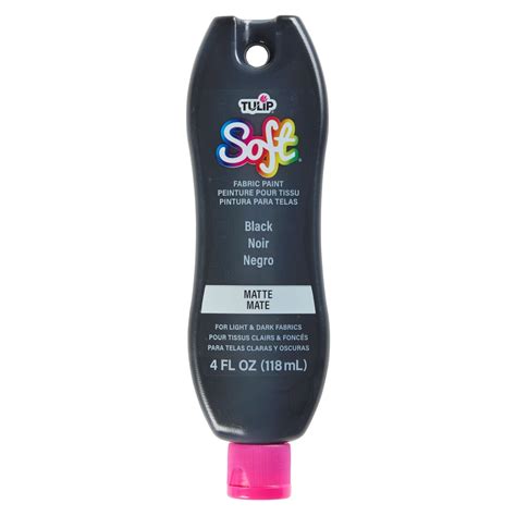 Brush-On Fabric Paint Black Matte 4 oz. | Michaels