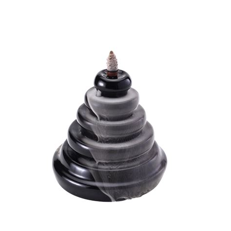 Ring Smoke Fountain Back Flow Incense Burner With 20 Incense Cones ...