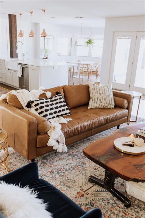 light brown couch living room