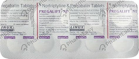 Pregalift Nt Strip Of 10 Tablets: Uses, Side Effects, Price & Dosage ...