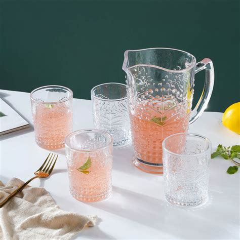 Crystal Glass Drinkware Set Online - Premium Jug Set | Nestasia