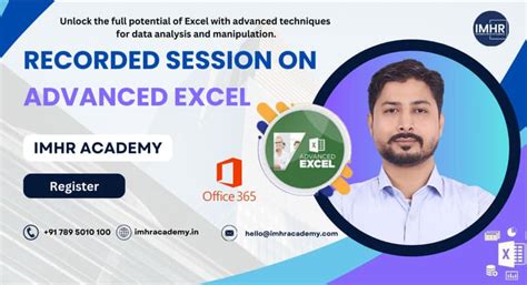 course | Advanced Excel Recording