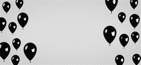 Rendu 3D de ballons noirs avec un chemin de détourage de fond ...