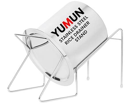 Yumun Premium Stainless Steel Rice Pot Drainer Stand for Kitchen ...