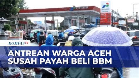 Mengular! Antrean BBM di Langsa Aceh Pascabencana, Warga Bertahan ...