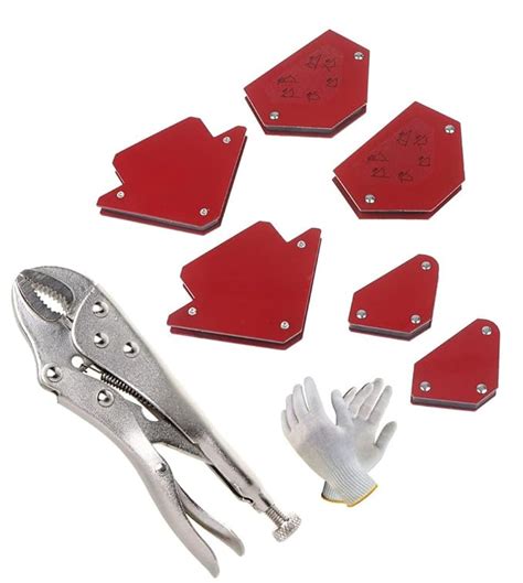 Digital Craft 6Pcs/Set New Triangle Magnet Welding Clamp Holder Set ...