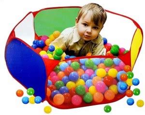 teetos Wonder Ball Pool with 50 Balls, Pop-up Play Tent for Kids ...