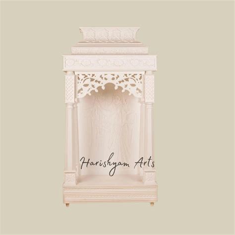 Corian Puja Temple Design For Home | Custom Corian Mandir Manufacturer