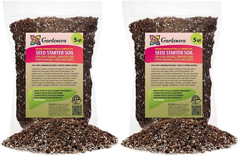 Premium Organic Seed Starter Soil - 10 Quart - All-Purpose Organic ...