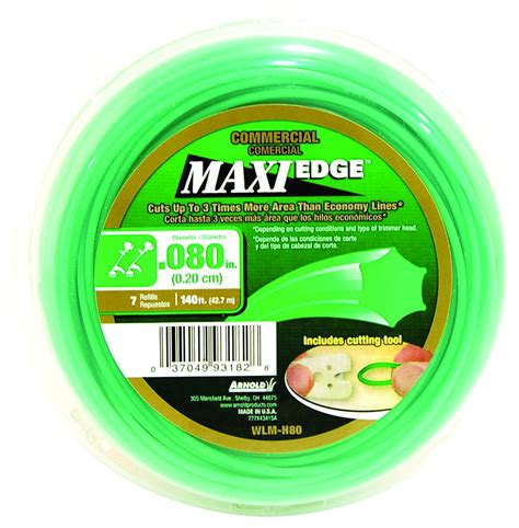 Arnold Maxi-Edge .08-Inch x 140-Foot Commercial Grade Trimmer Line .08 ...