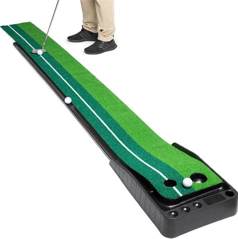 Abco Tech Indoor Golf Putting Green - Portable Mat with Auto Ball ...