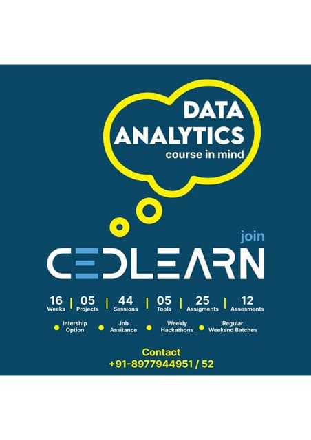 Image result for Data Analytics 1 Course