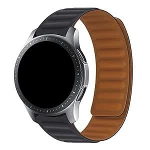 T TECLUSIVE Premium Leather Magnetic Strap Band 22mm Loop Compatible ...
