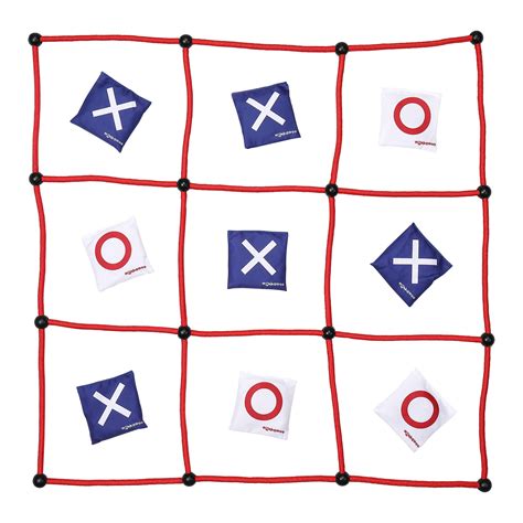 WonkaWoo Giant Tic Tac Toe Rope Grid with 9 Bean Bag India | Ubuy