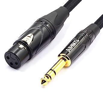 AIHIKO 1/4 Inch (6.35mm) TRS Stereo Male to XLR Female Nylon Braid ...