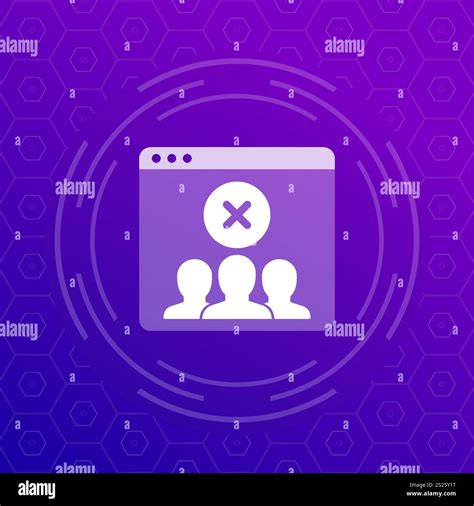 blocked users vector icon for web Stock Vector Image & Art - Alamy
