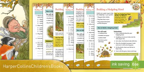 Hedgehog House Design | A Flying Visit: KS1 Comprehension