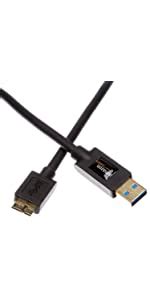 AmazonBasics USB 2.0 Cable - A-Male to Mini-B - 3 Feet (0.9 Meters), 24 ...
