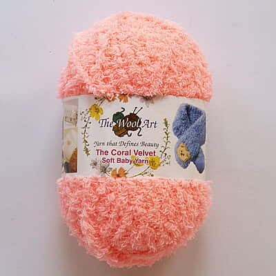 Buy Online Coral Velvet Soft Baby Yarn | Baby knitting yarn| Soft yarn ...