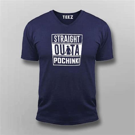 Straight Outta Pochinki T-Shirt For Men - TEEZ.in