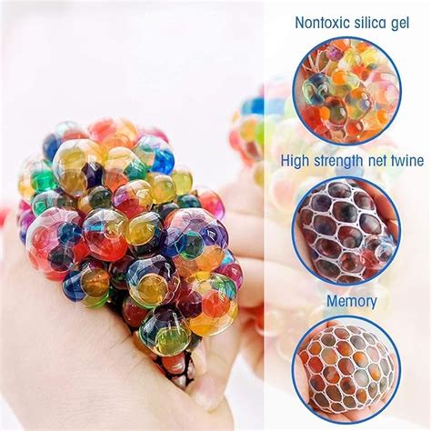 Mesh Squeeze Ball Squishy Stress Squeeze Balls for Pressure Relieve st ...